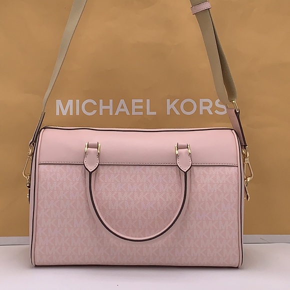 Michael Kors med Duffle Travel - Leather/Coated Light Powder Blush - Picture 11 of 16